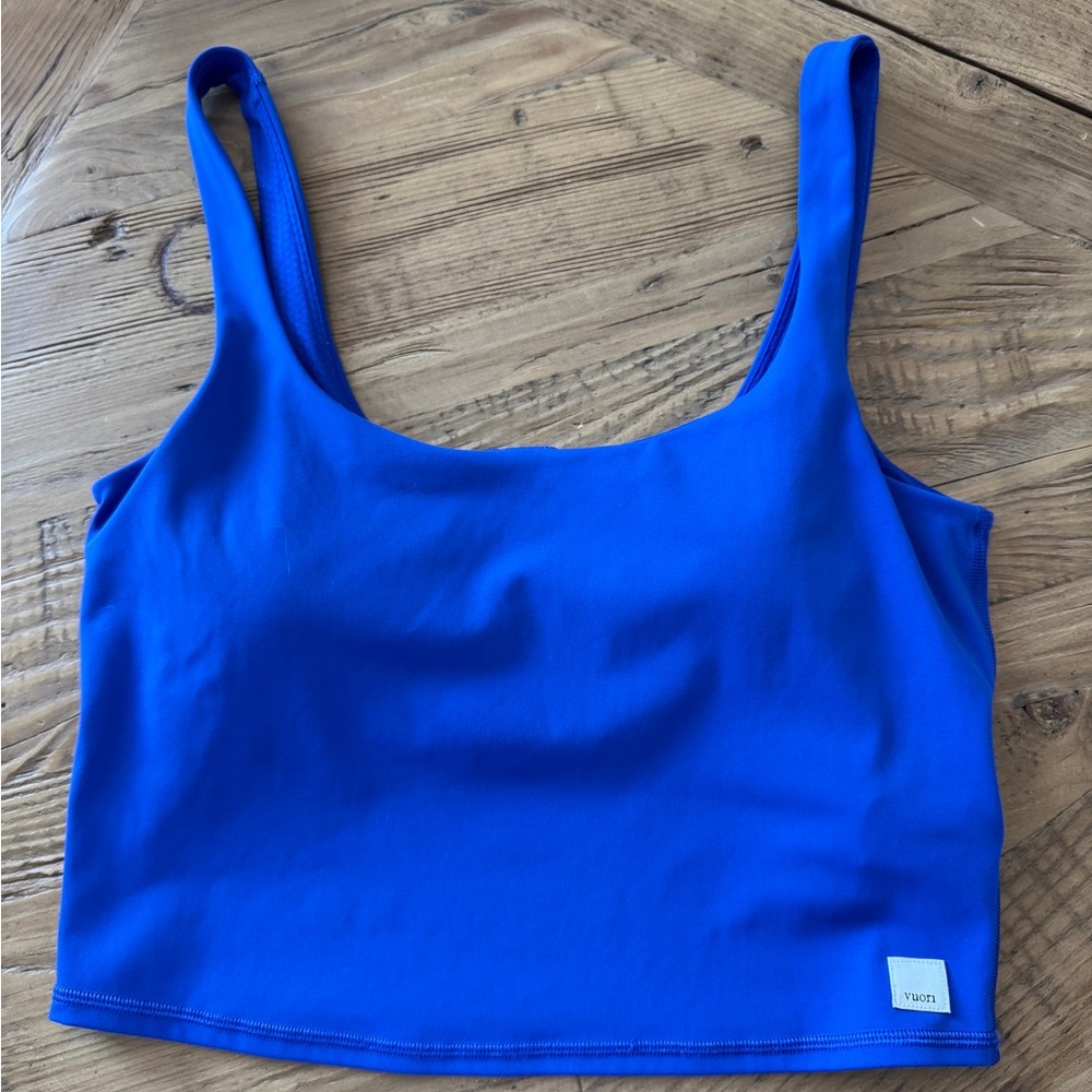 Vuori Blue Daily Crop Tank Top
